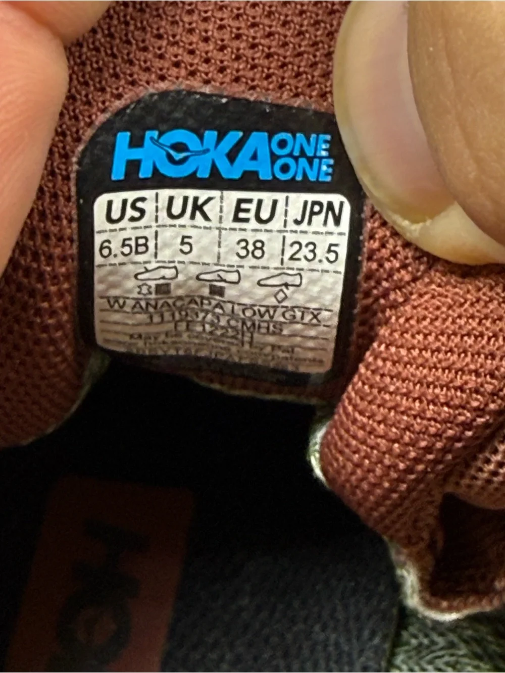 Hoka Anacapa Low GTX (Women’s 6.5)